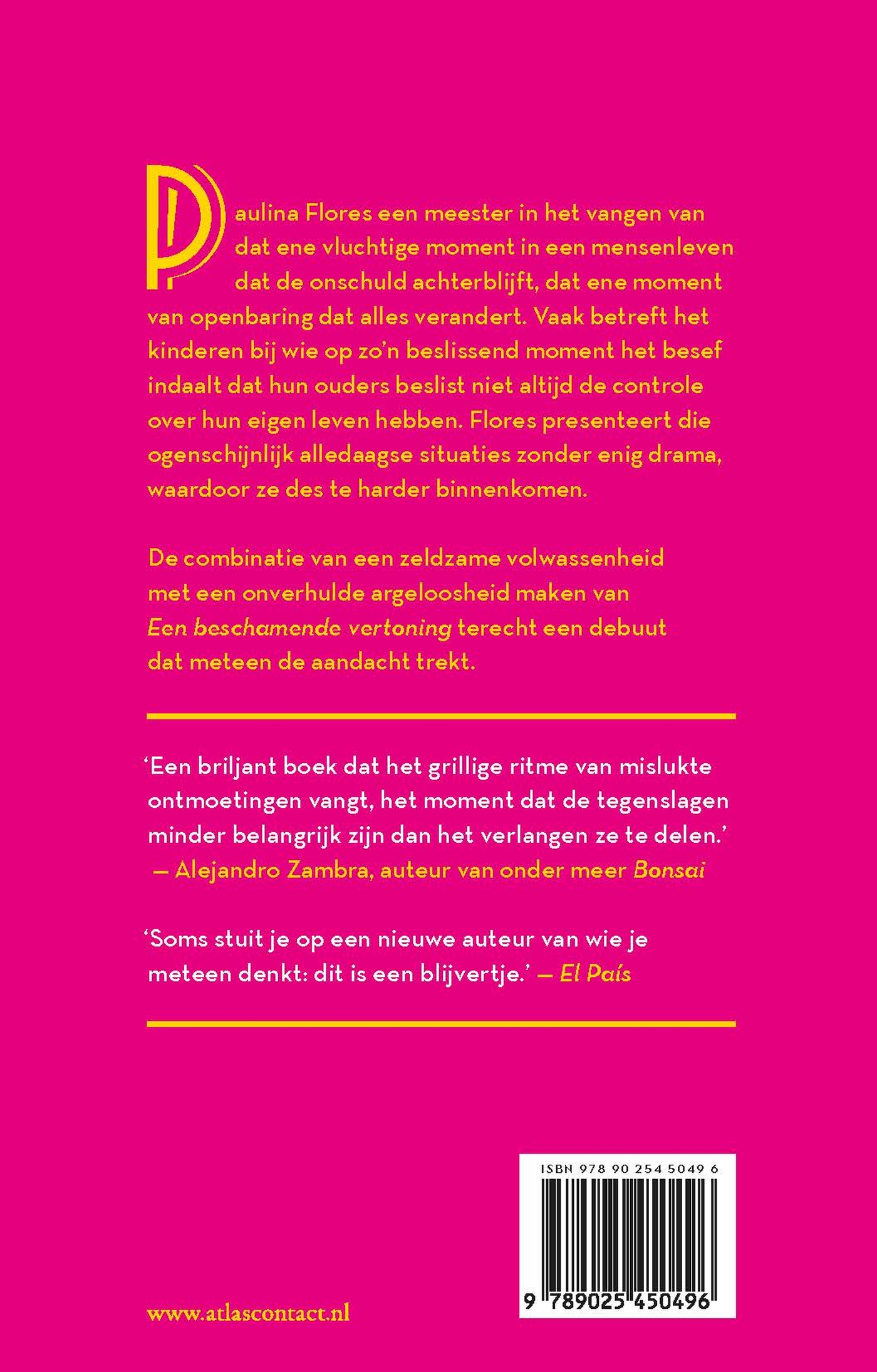 Achterkant van Een beschamende vertoning