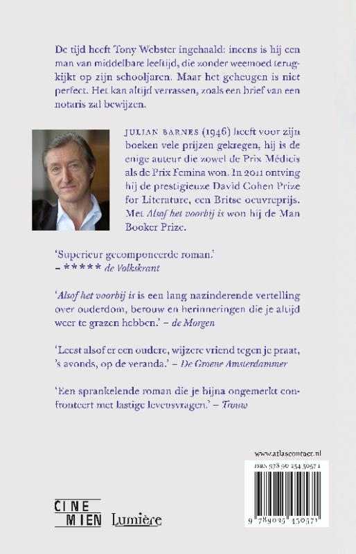 Achterkant van Alsof het voorbij is