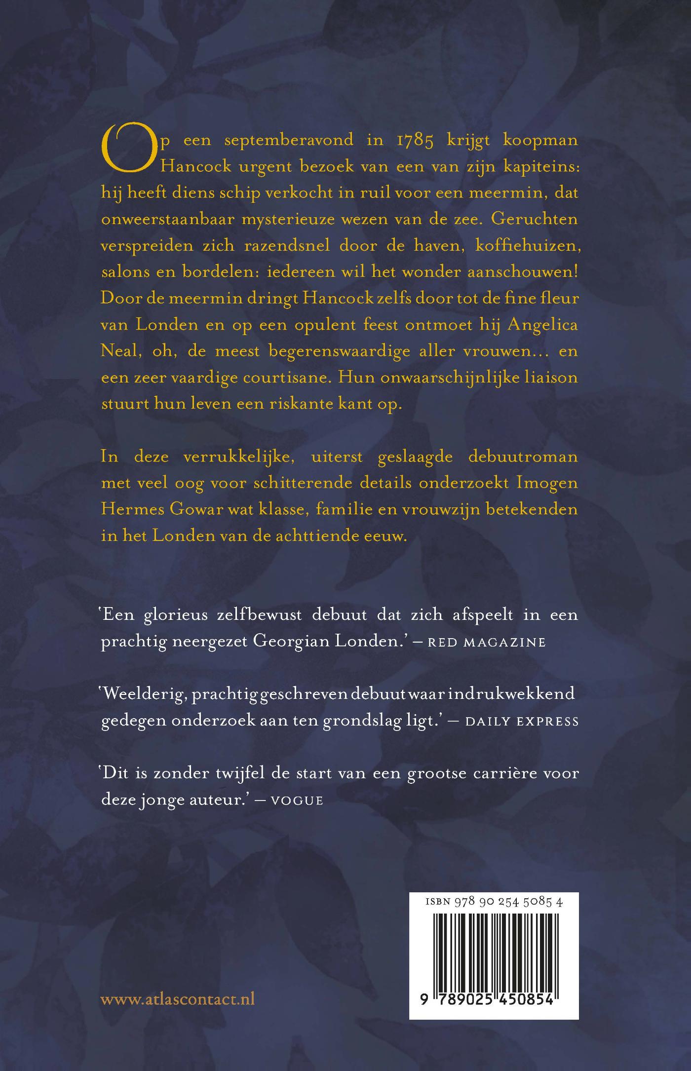 Achterkant van De meermin en de courtisane