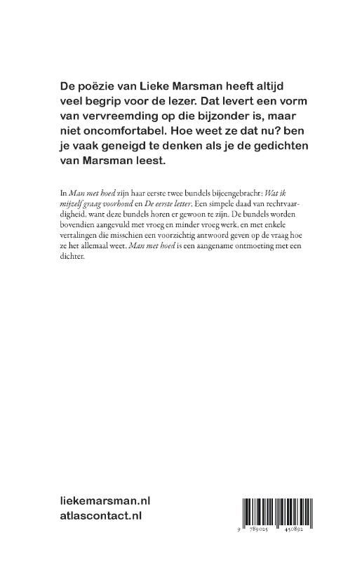 Achterkant van Man met hoed