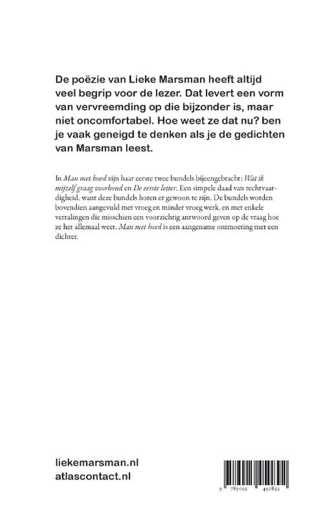Achterkant van Man met hoed