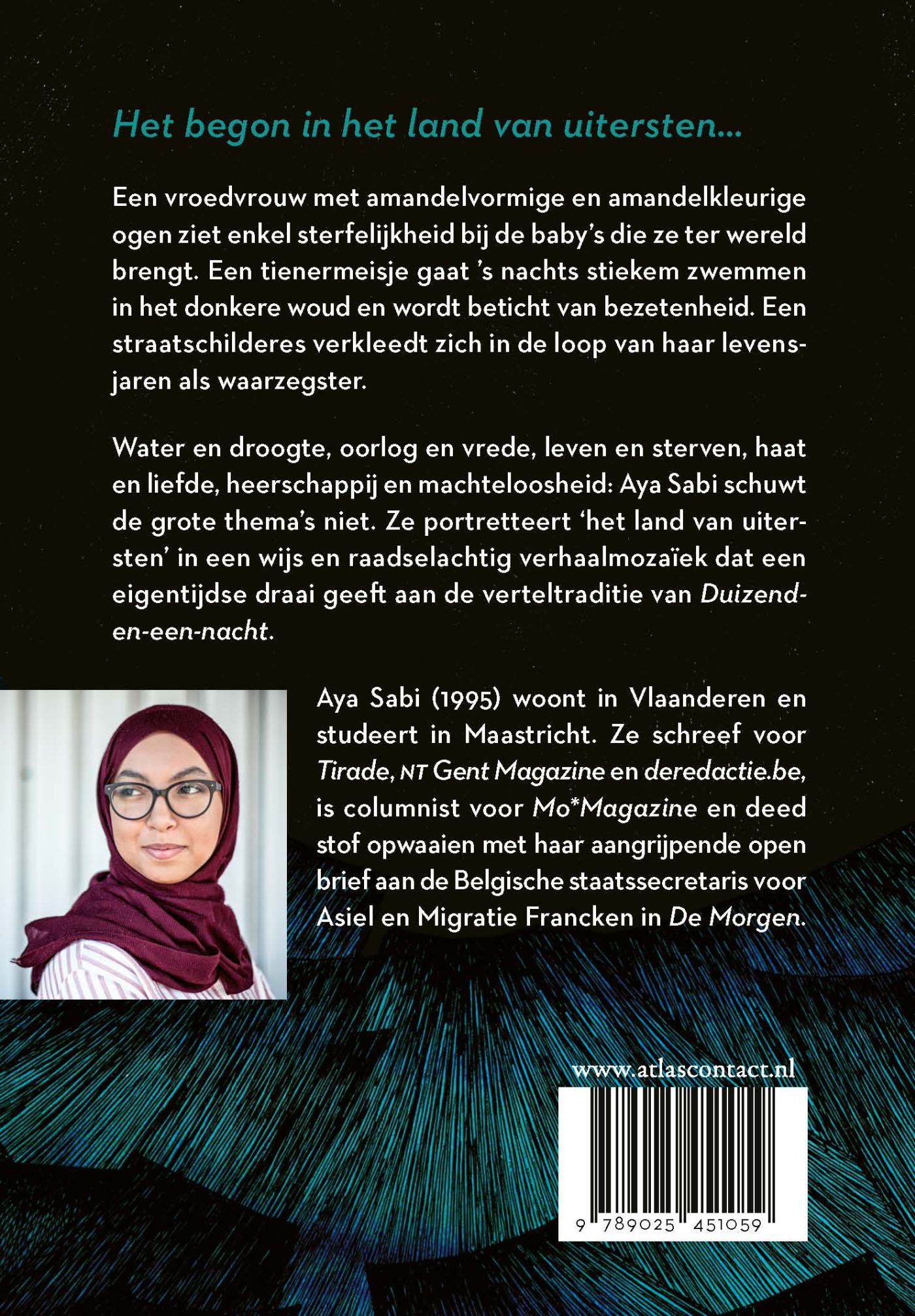 Achterkant van Verkruimeld land
