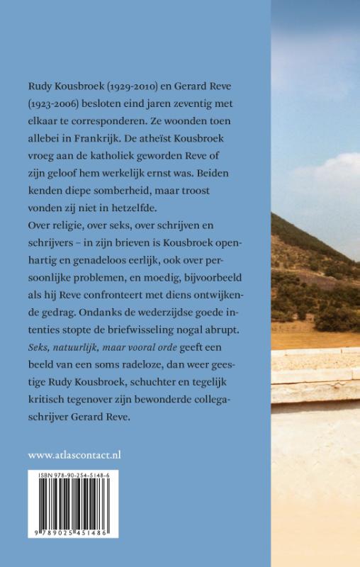 Achterkant van Seks, natuurlijk, maar vooral orde