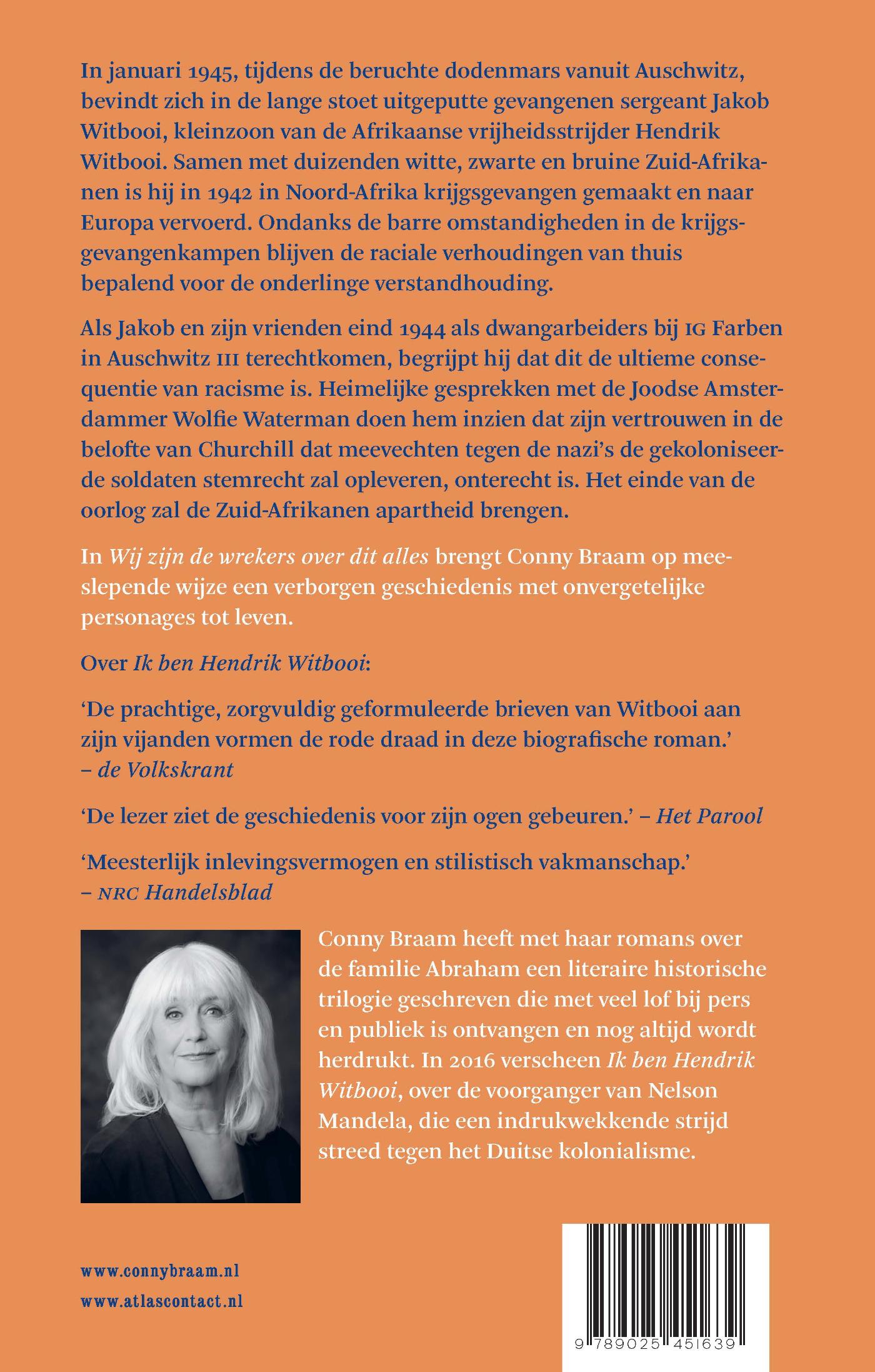 Achterkant van Wij zijn de wrekers over dit alles