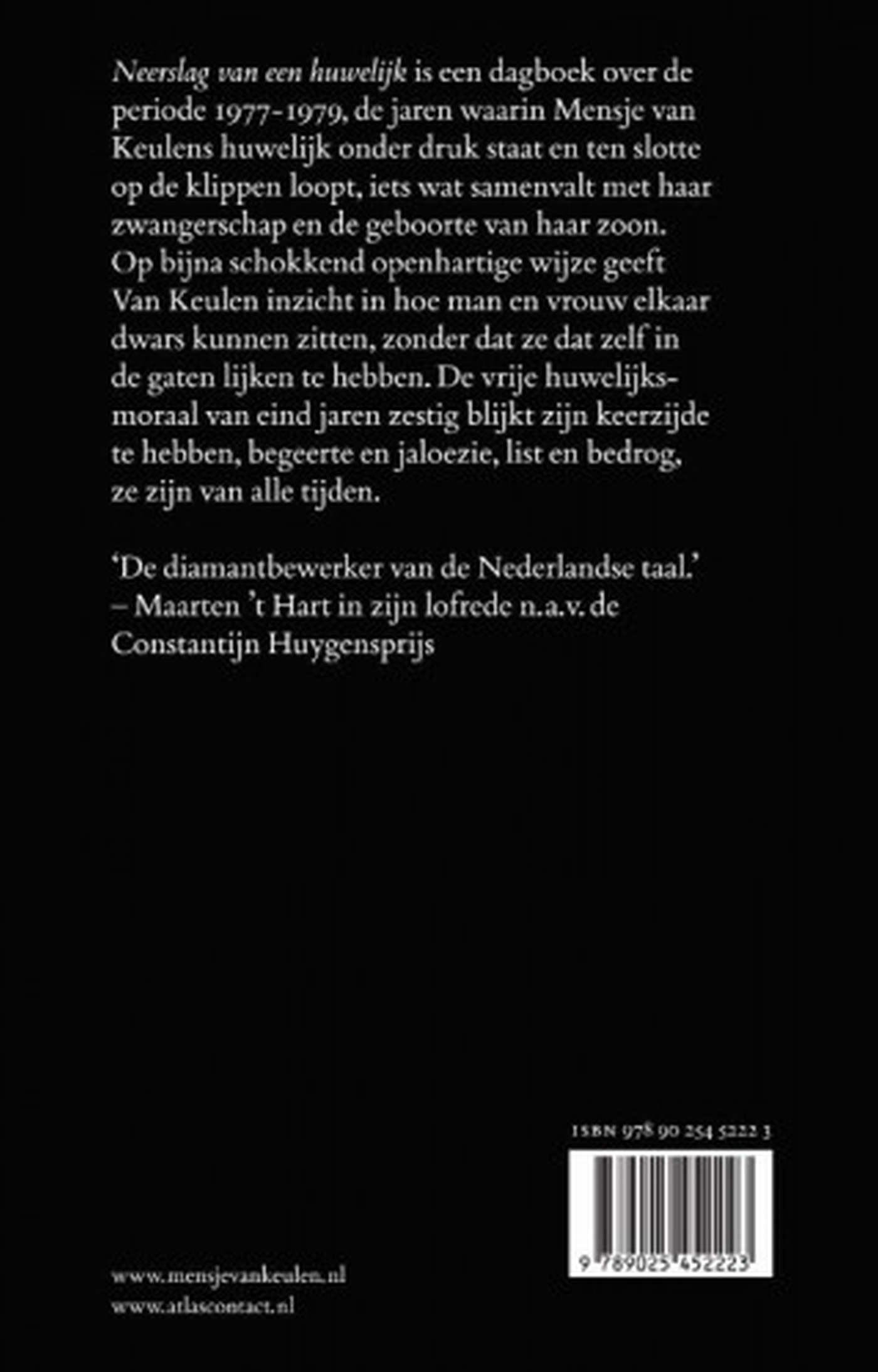 Achterkant van Neerslag van een huwelijk