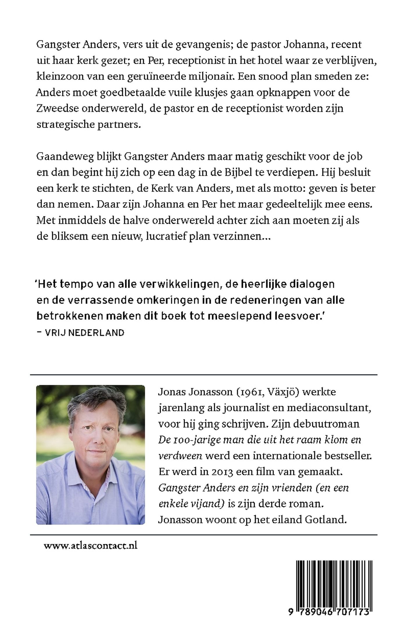 Achterkant van Gangster Anders en zijn vrienden