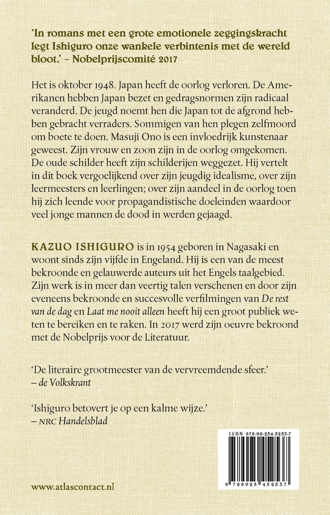 Achterkant van Een kunstenaar van het vlietende leven