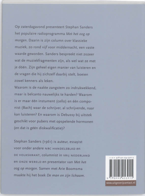 Achterkant van Met het oog op klassiek