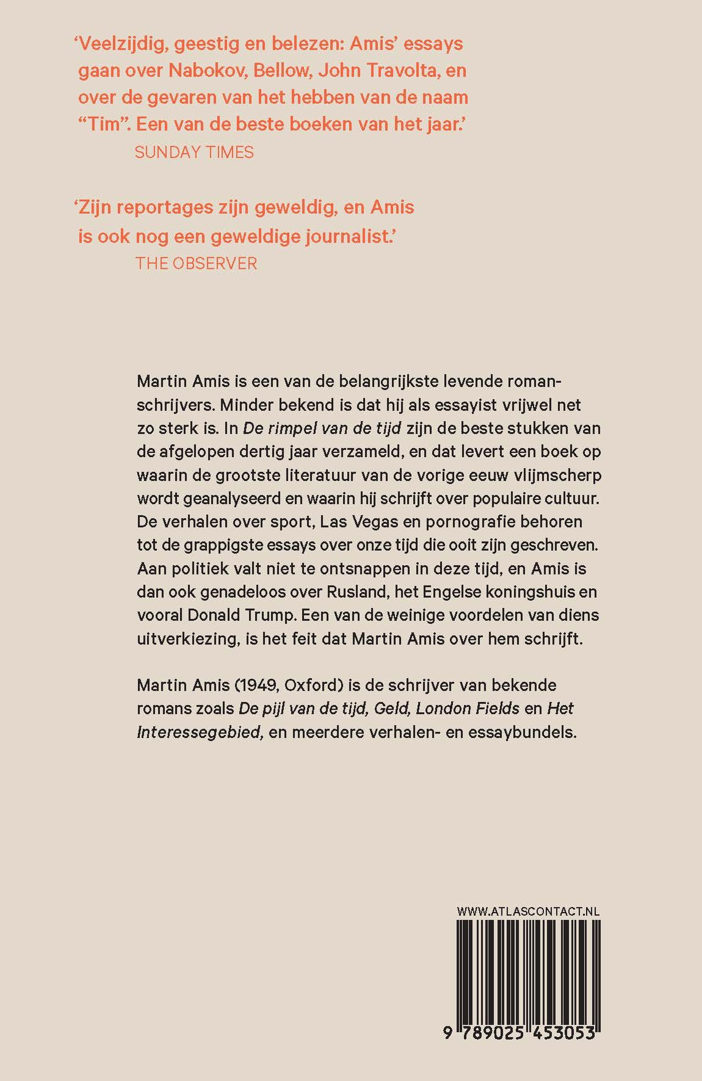 Achterkant van De rimpel van de tijd