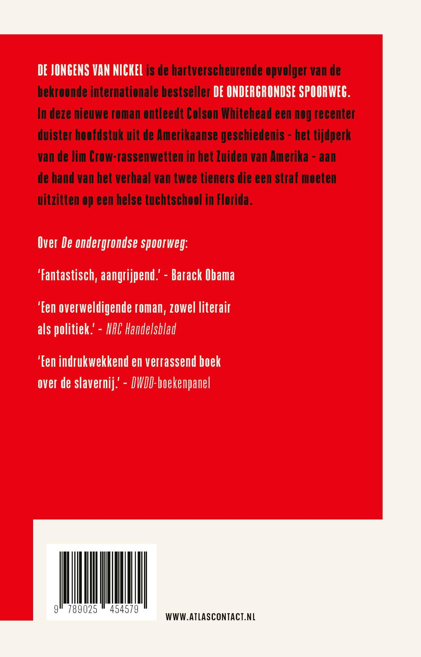 Achterkant van De jongens van Nickel