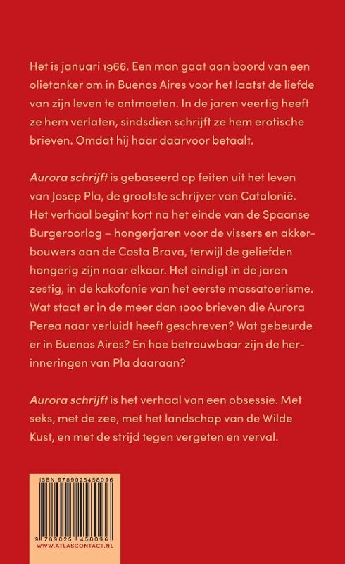 Achterkant van Aurora schrijft