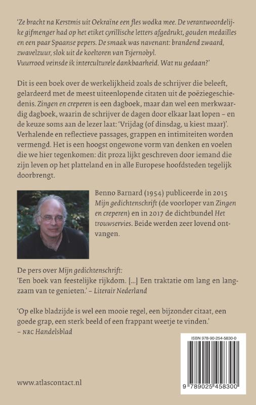 Achterkant van Zingen en creperen