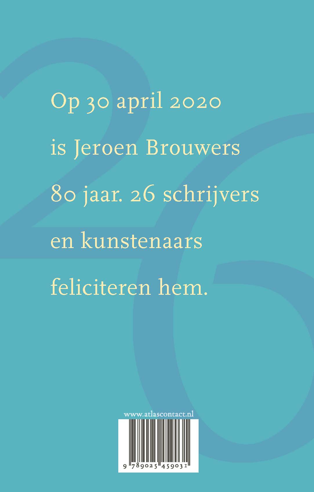 Achterkant van Aan een karakter