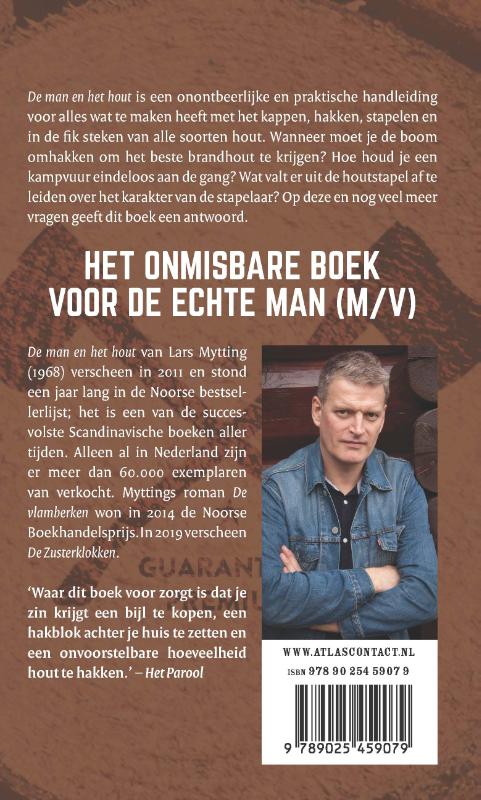 Achterkant van De man en het hout
