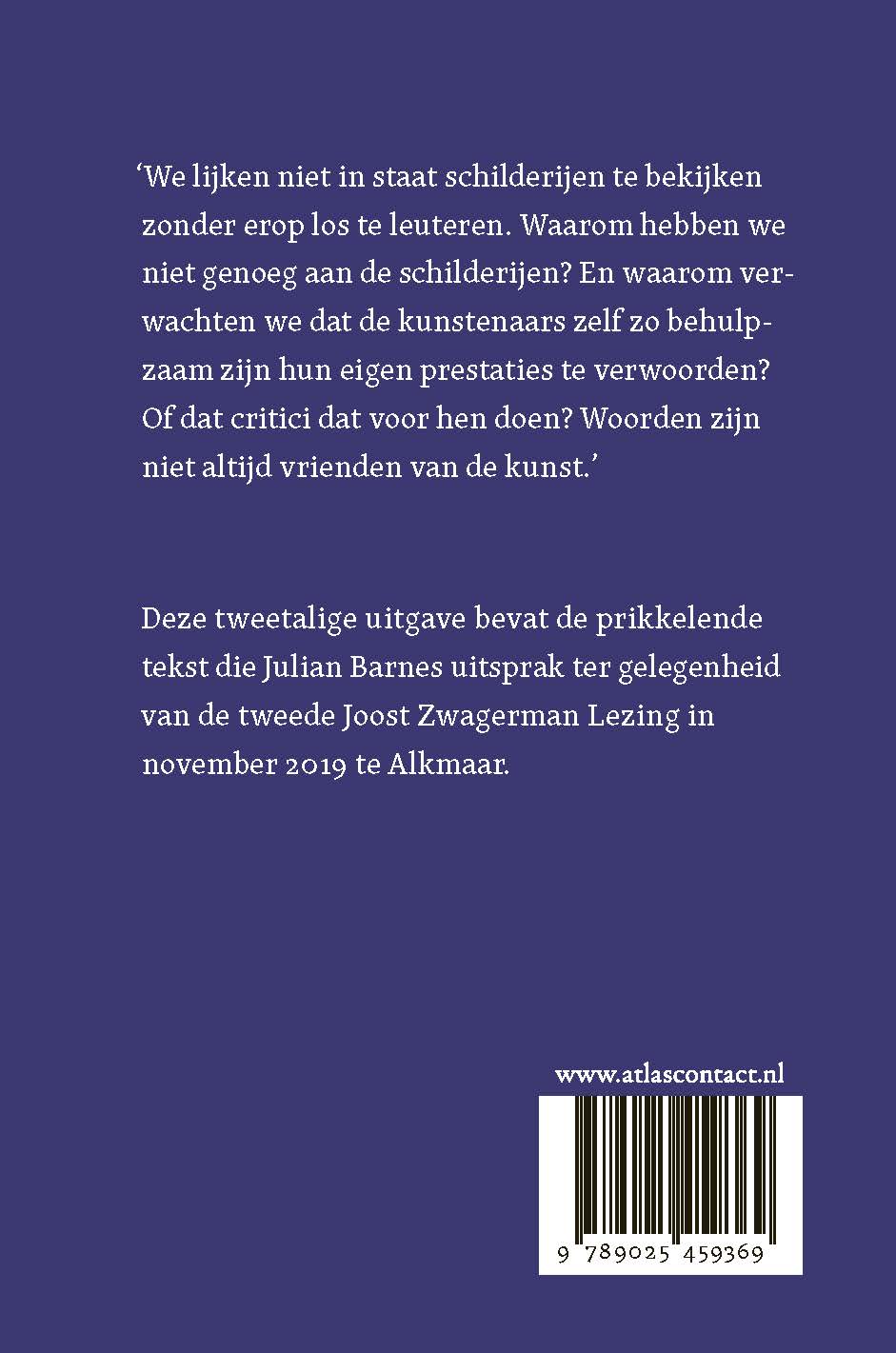 Achterkant van Hm, hé, ha: kunst en woorden