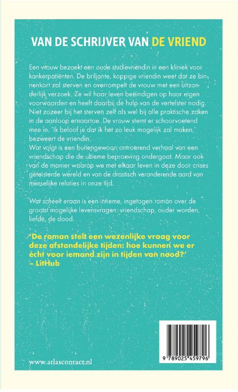 Achterkant van Wat scheelt eraan