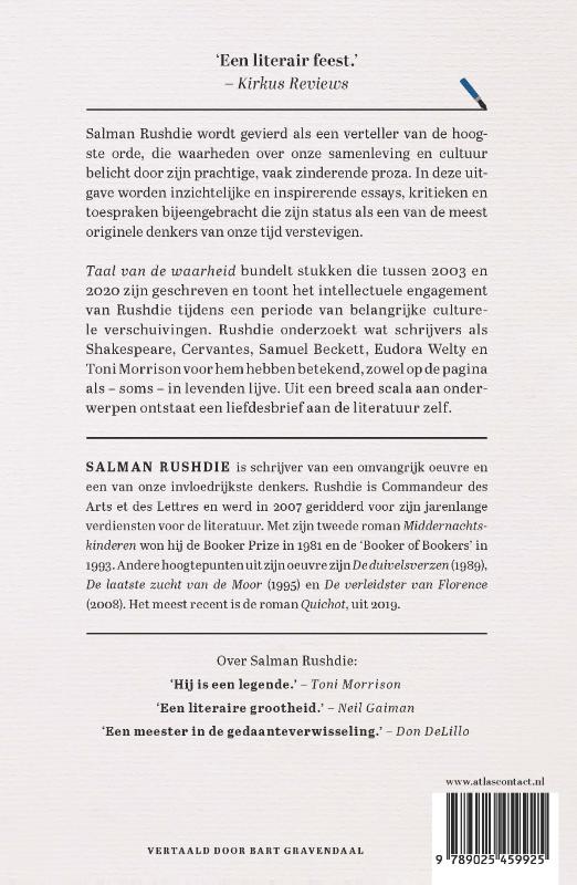 Achterkant van Taal van de waarheid