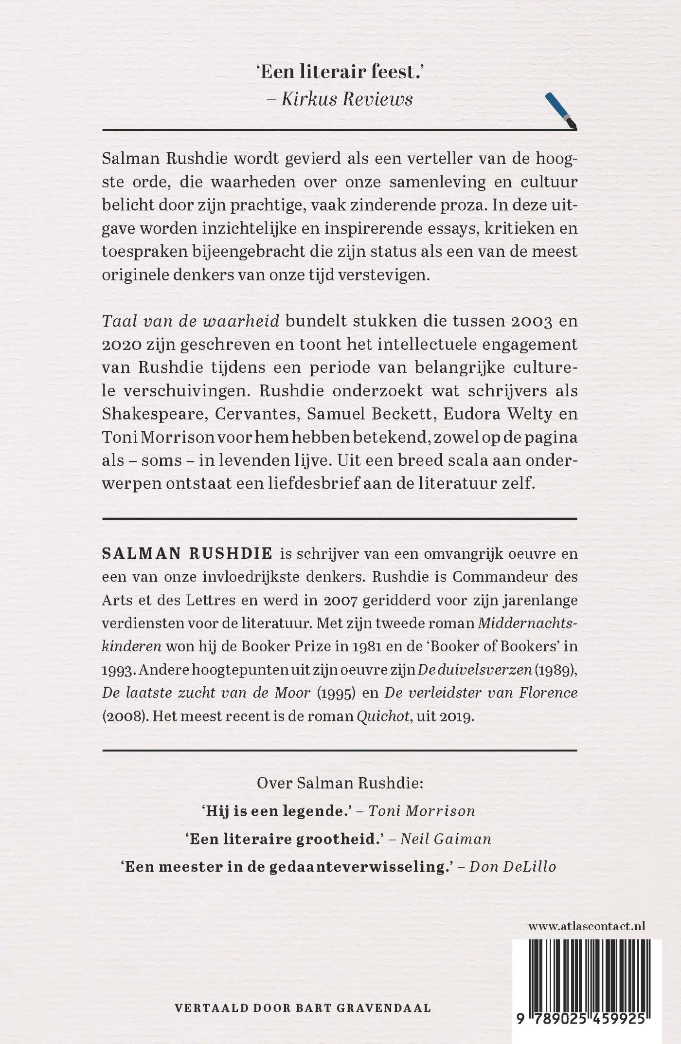 Achterkant van Taal van de waarheid