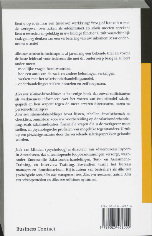 Achterkant van Alles over salarisonderhandelingen