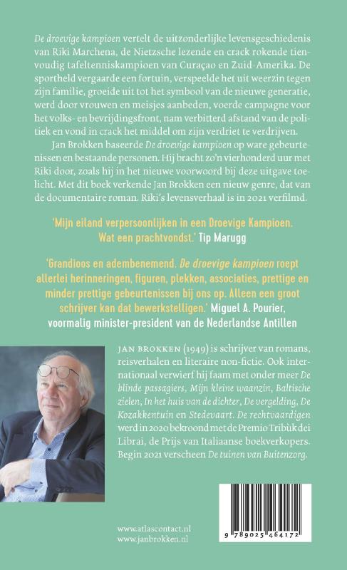 Achterkant van De droevige kampioen
