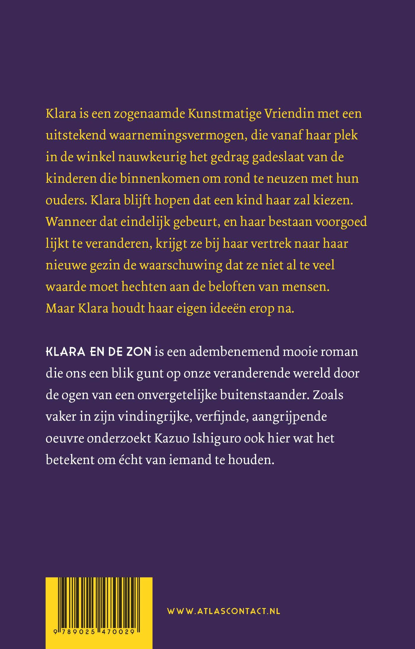 Achterkant van Klara en de Zon