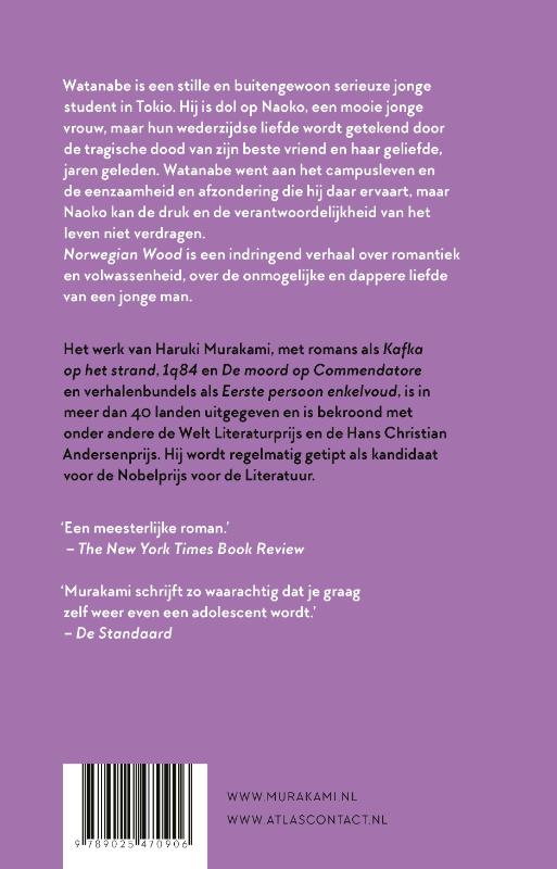 Achterkant van Norwegian Wood