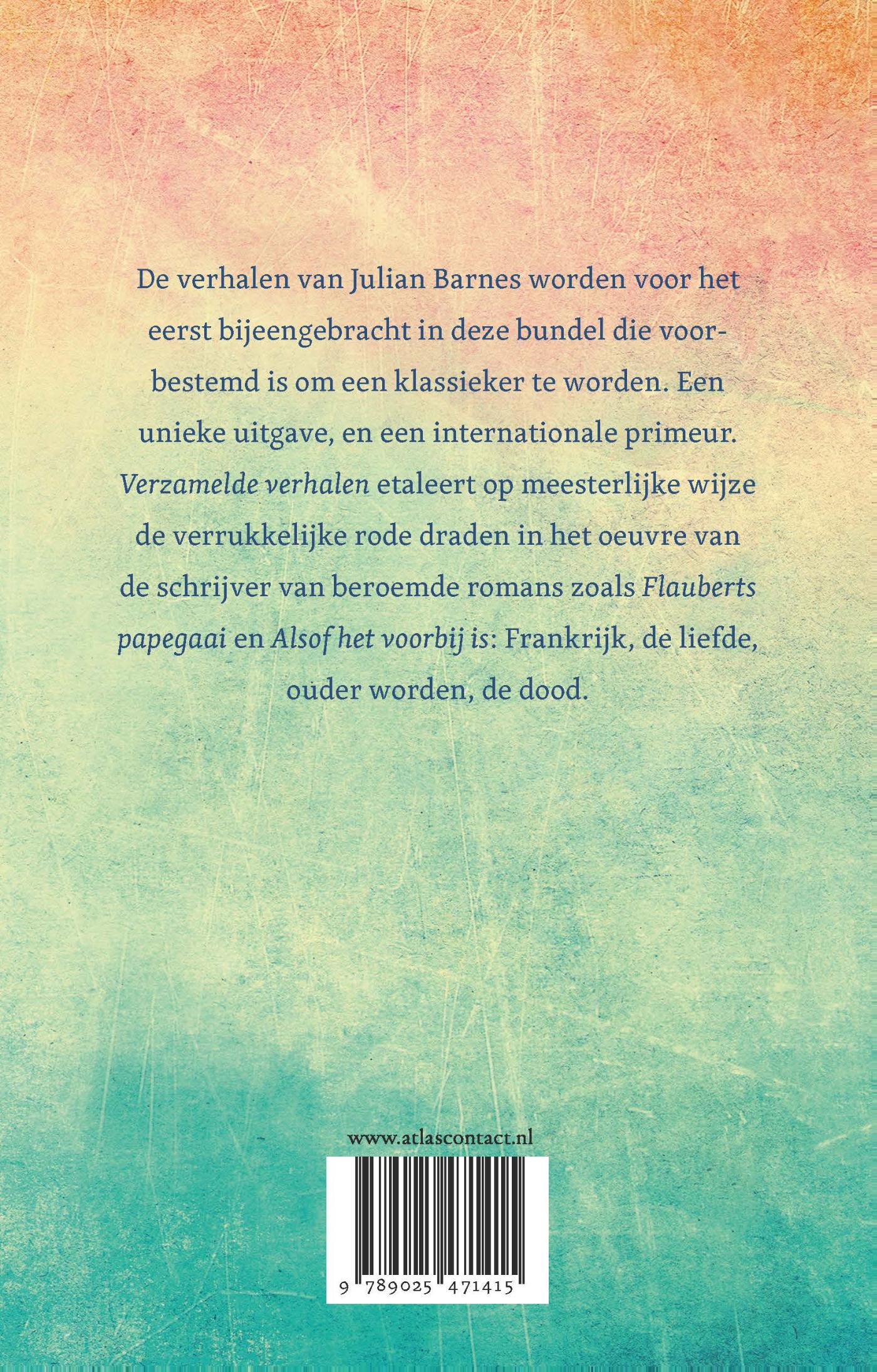 Achterkant van Verzamelde verhalen