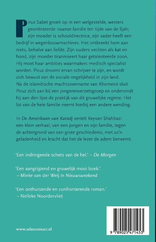 Achterkant van De Amerikaan van Karadj