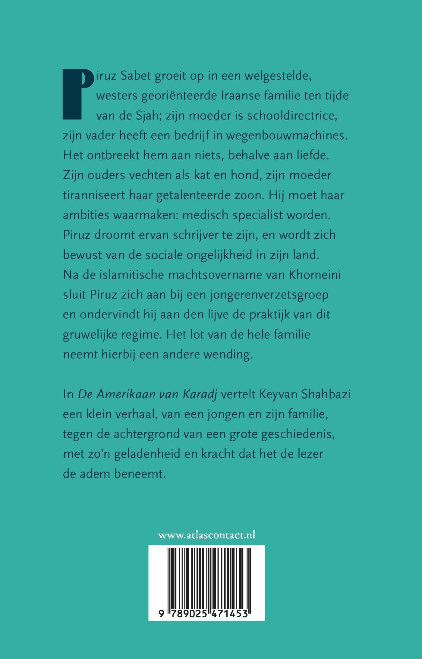 Achterkant van De Amerikaan van Karadj