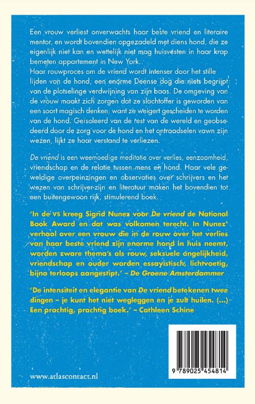 Achterkant van De vriend