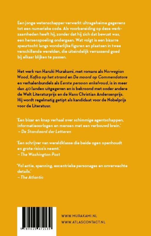 Achterkant van Hard-boiled Wonderland en het einde van de wereld