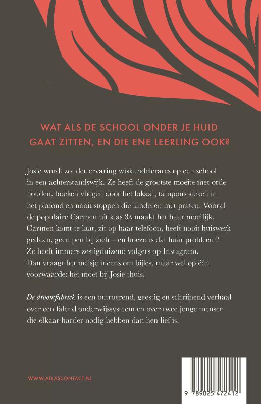 Achterkant van De droomfabriek