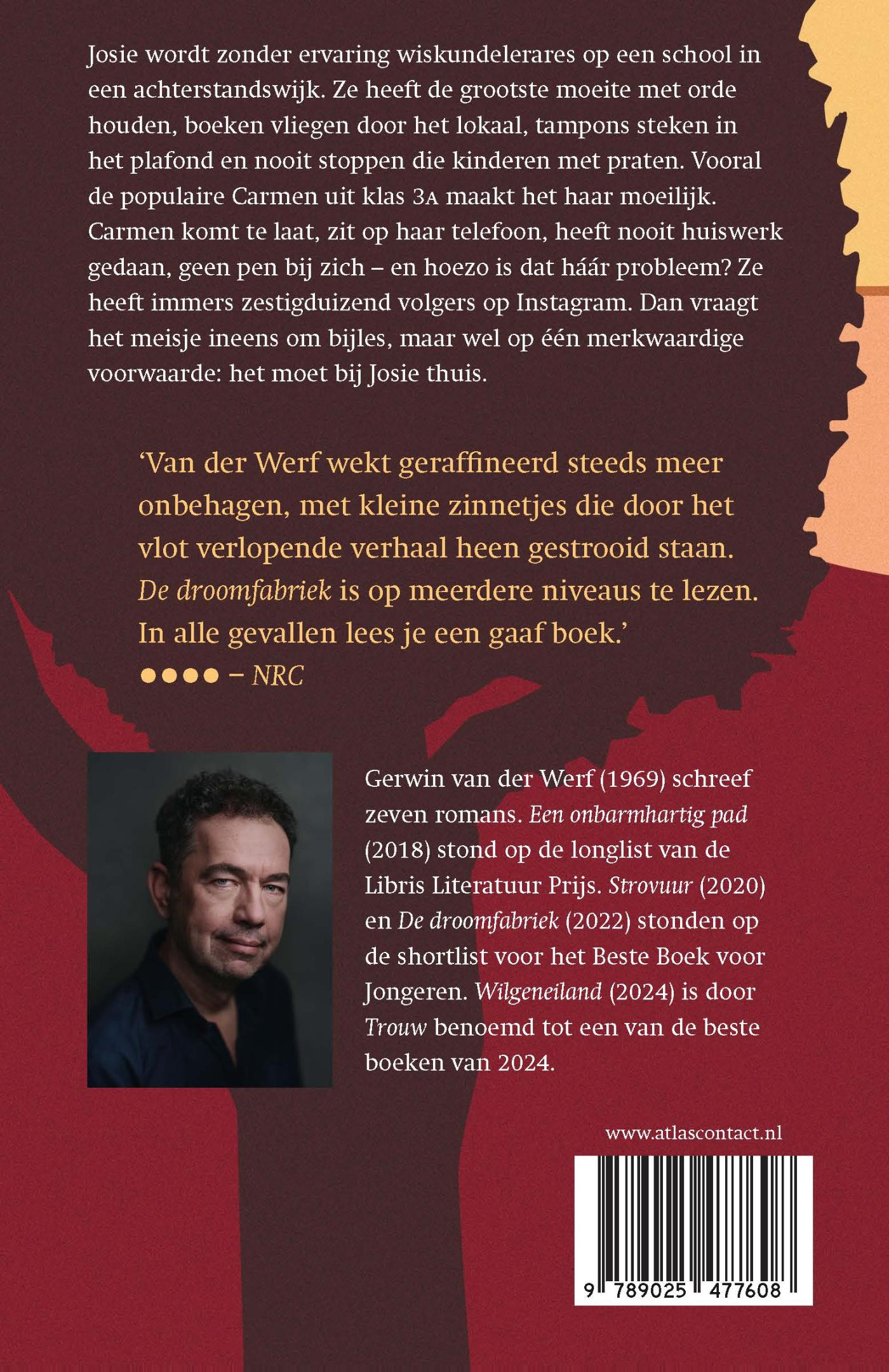 Achterkant van De droomfabriek