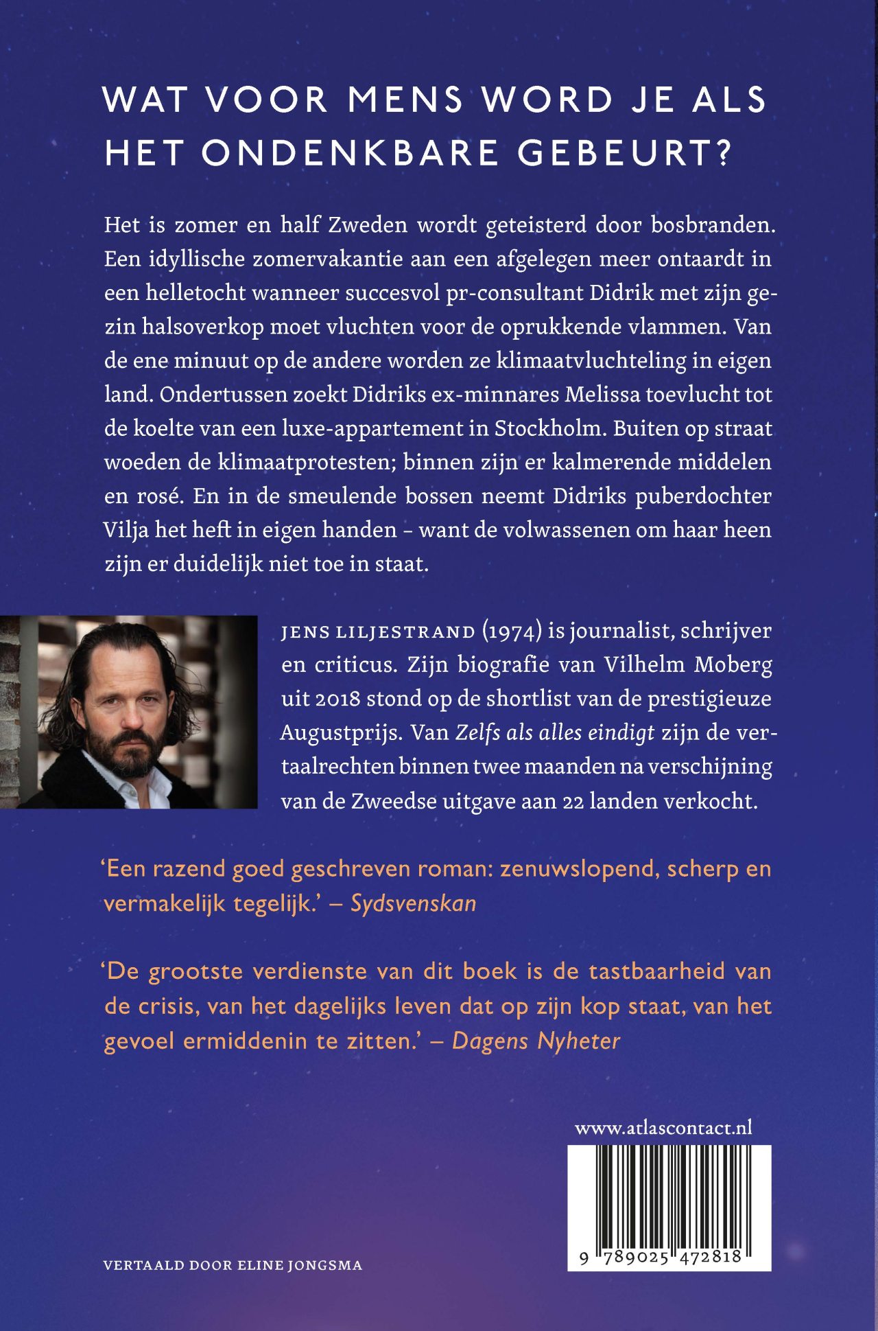 Achterkant van Zelfs als alles eindigt