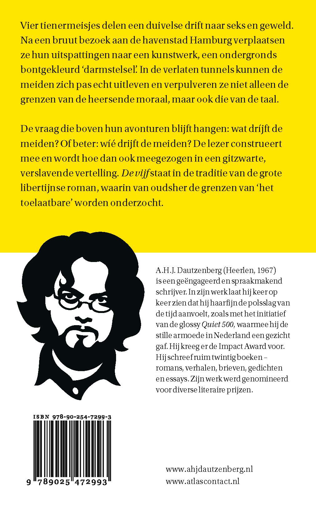 Achterkant van De vijf
