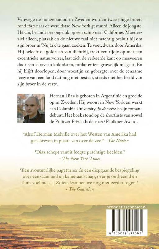 Achterkant van In de verte