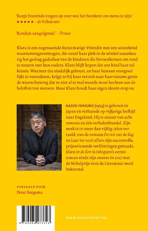 Achterkant van Klara en de Zon