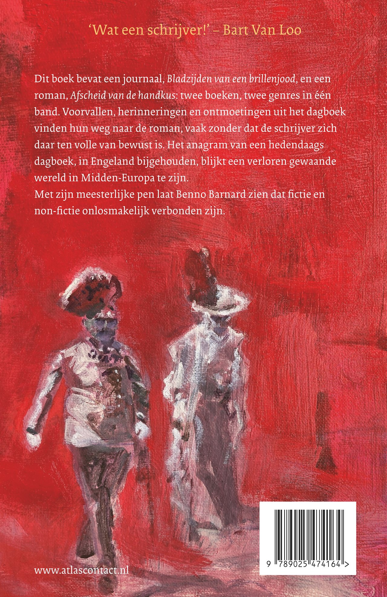 Achterkant van Afscheid van de handkus