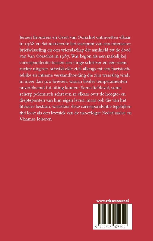 Achterkant van Briefwisseling 1968-1986