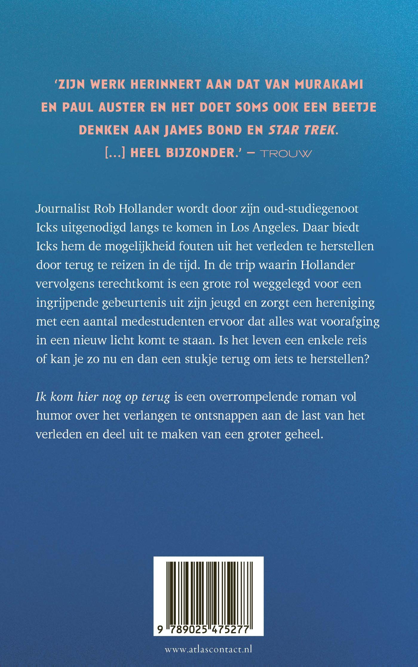 Achterkant van Ik kom hier nog op terug