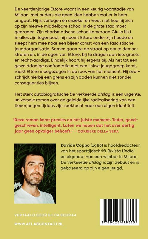 Achterkant van De verkeerde afslag