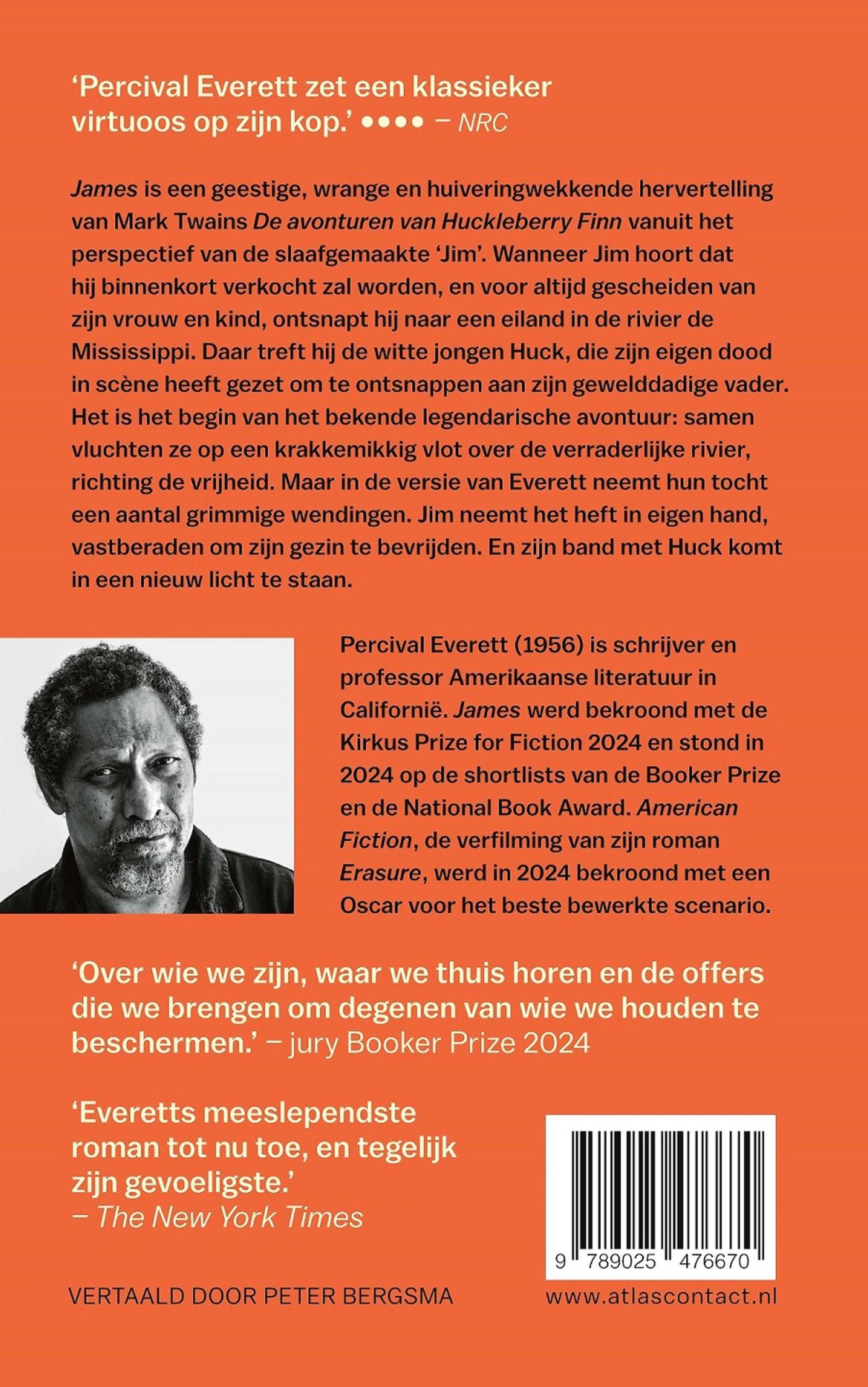 Achterkant van James