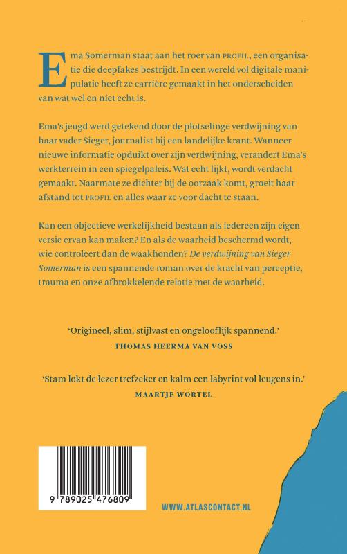 Achterkant van De verdwijning van Sieger Somerman
