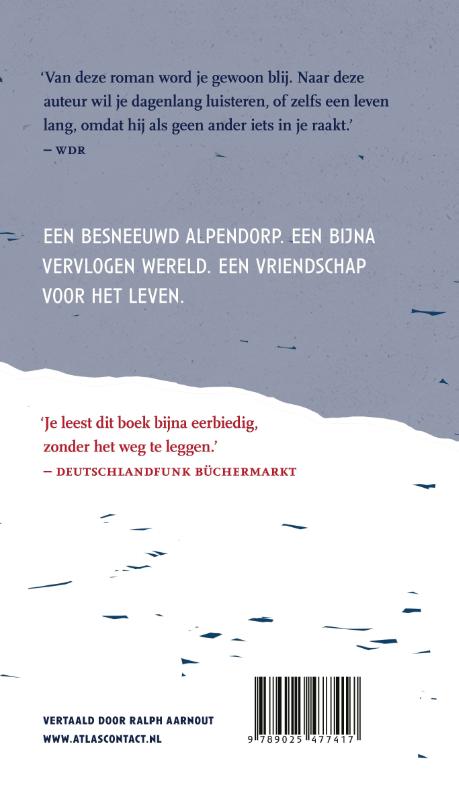 Achterkant van Door de sneeuw