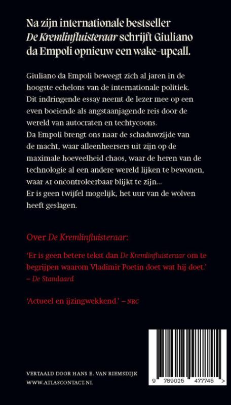Achterkant van Het uur van de wolven