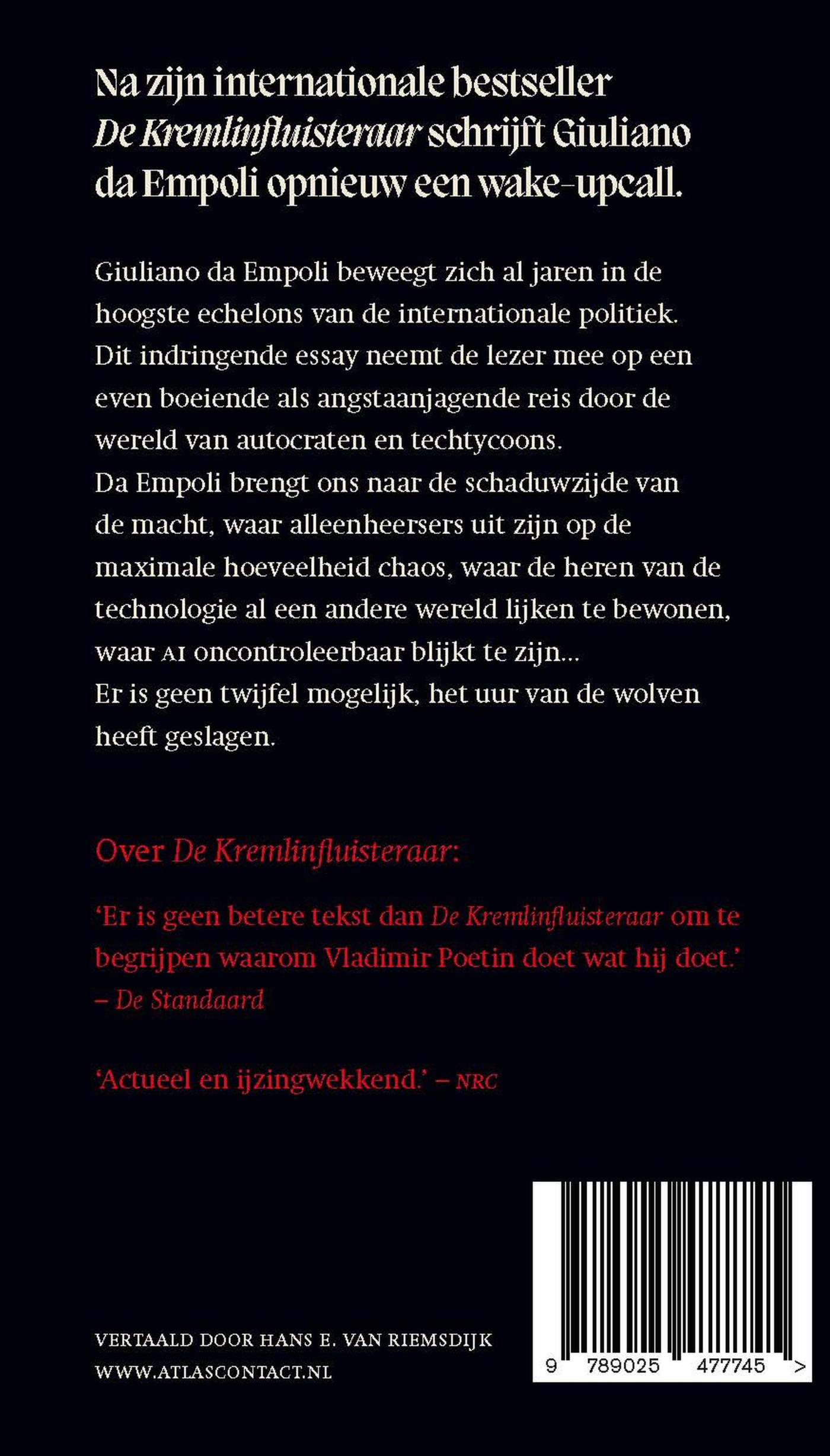 Achterkant van Het uur van de wolven