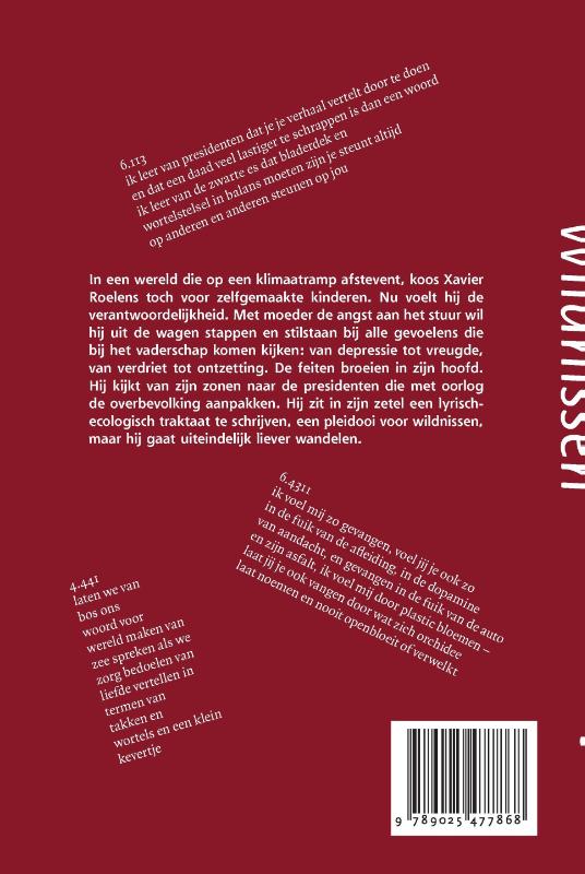 Achterkant van Wildnissen