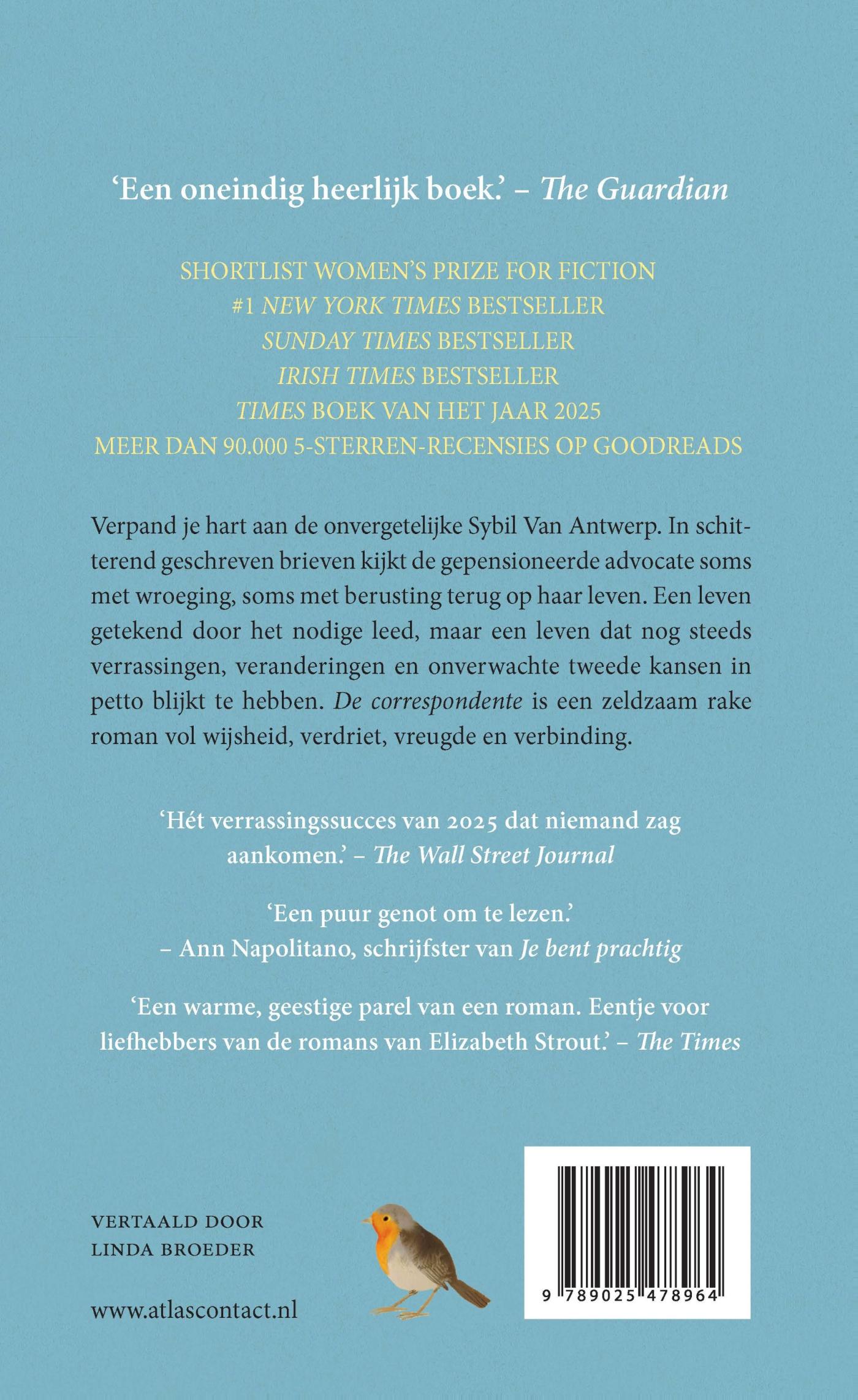 Achterkant van De correspondente
