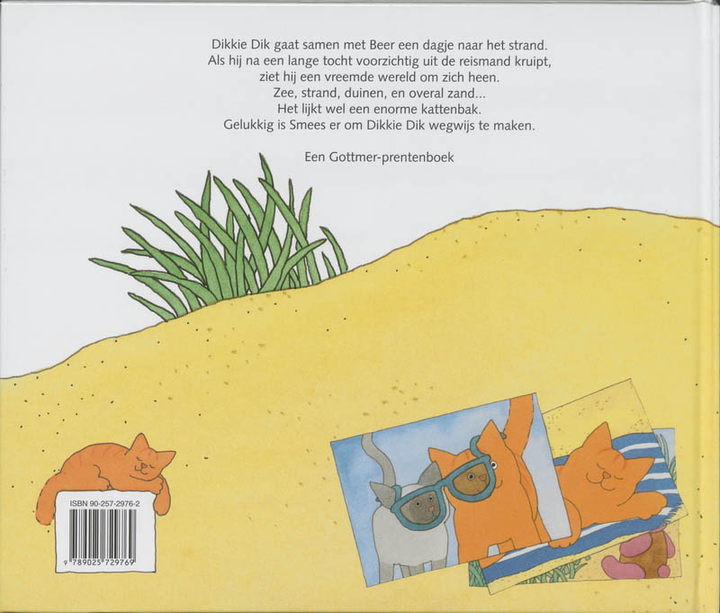 Achterkant van Naar het strand