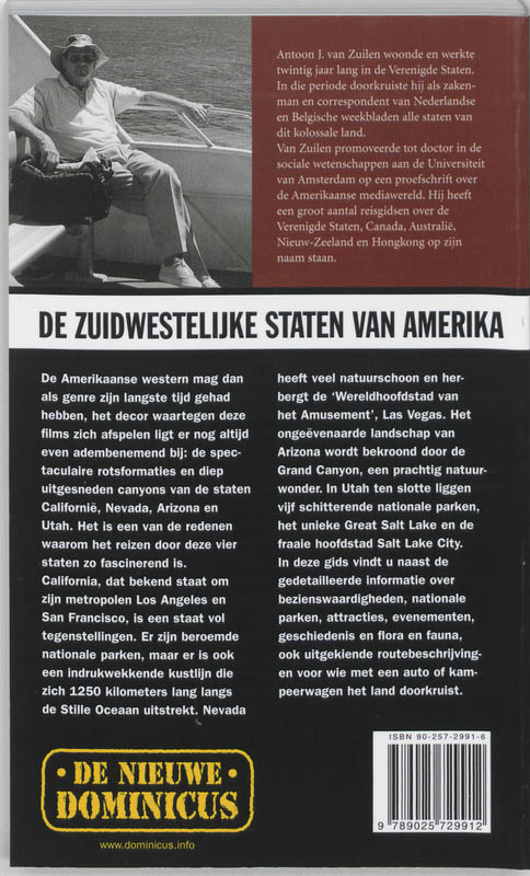 Achterkant van Gids voor de Zuidwestelijke Staten van Amerika